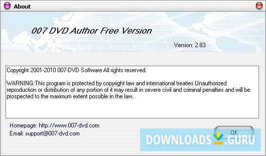 007 DVD Author Free