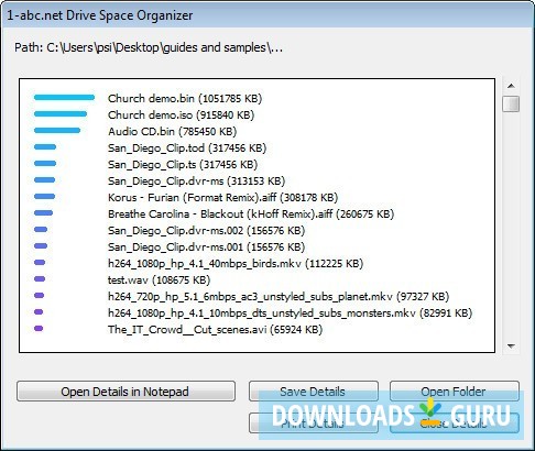 1-abc.net Drive Space Organizer