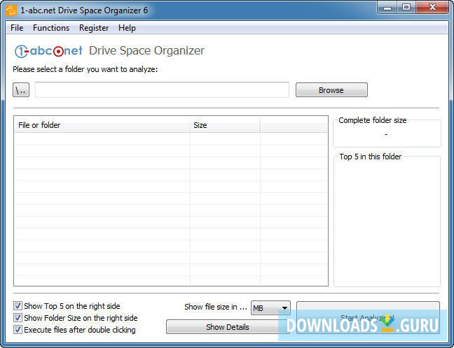 1-abc.net Drive Space Organizer