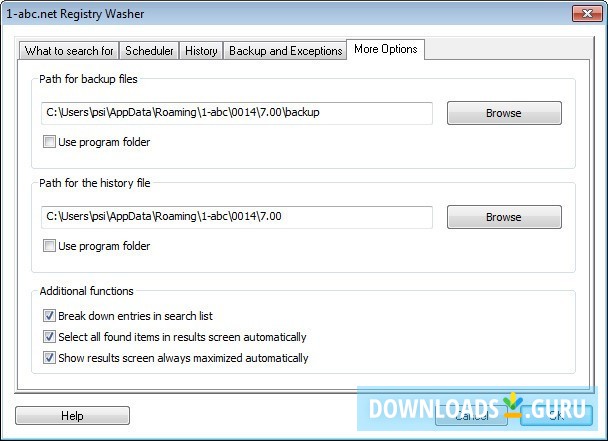Additional Preferences