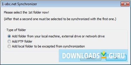Folder Type Selection