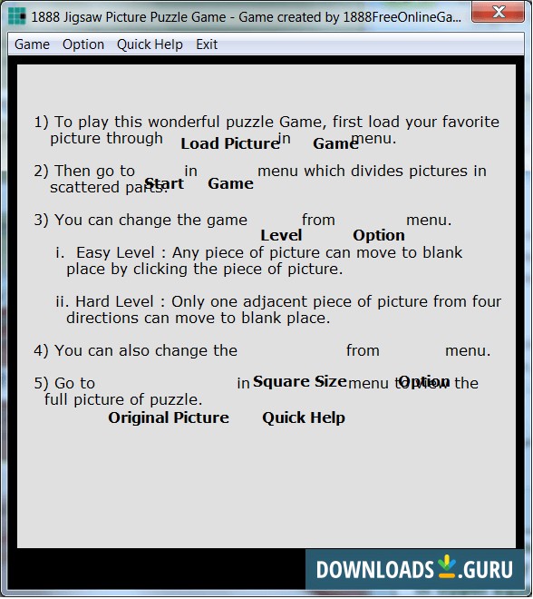 1888 Jigsaw Picture Puzzle Game
