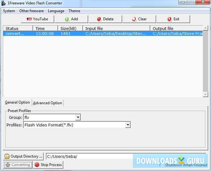Download 1Freeware Free Video Flash Converter for Windows 11/10/8/7