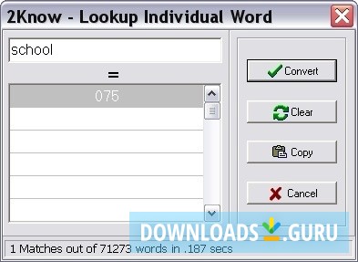 Lookup Individual Word