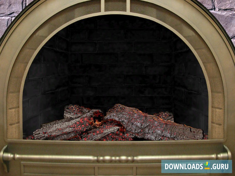 3D Cozy Fireplace Screen Saver