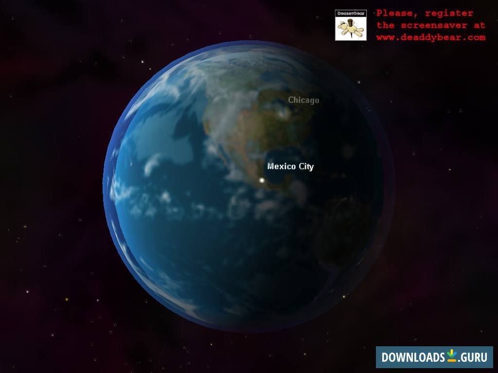 Download 3D Earth ScreenSaver for Windows 11/10/8/7 (Latest version