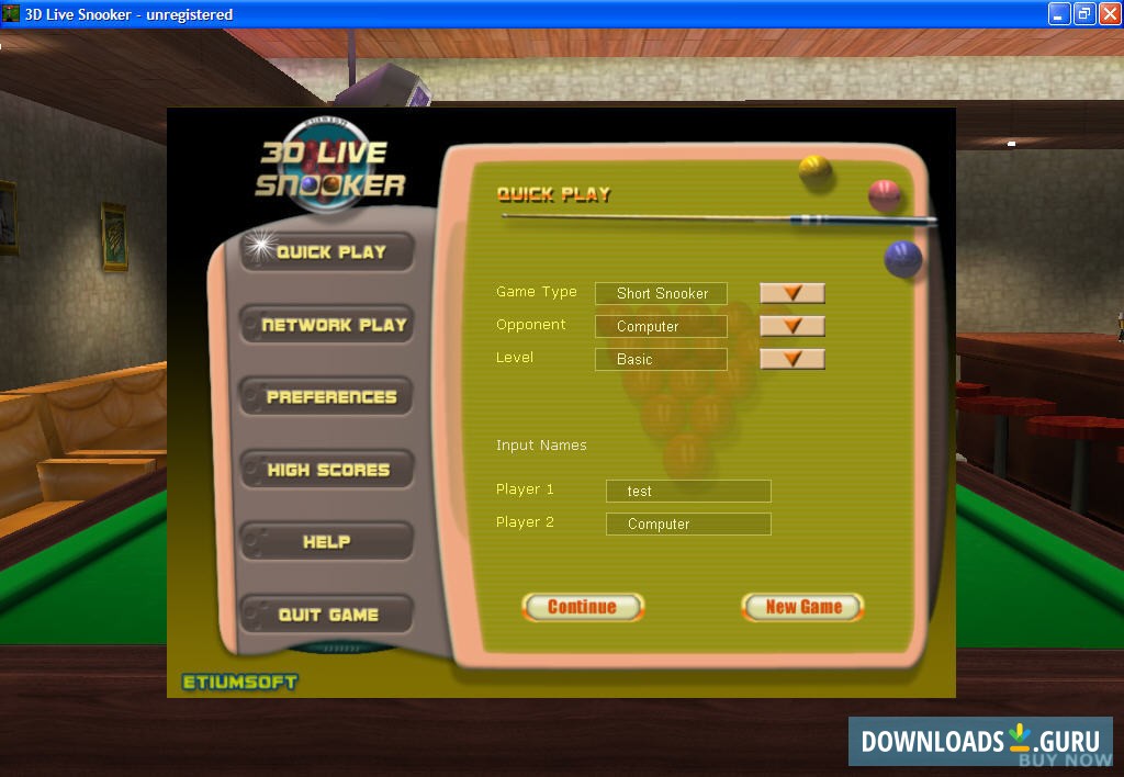 3d snooker game for pc