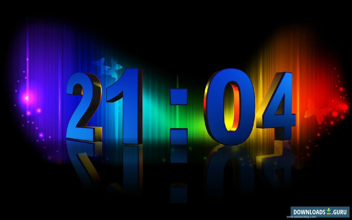 3D Numeric Clock Screensaver