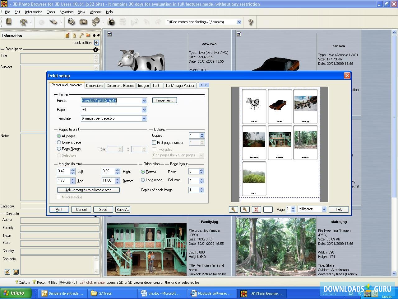 Catalog Printing Options