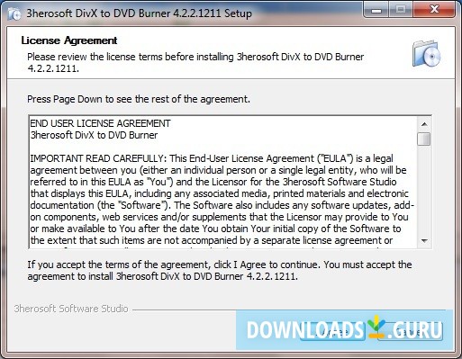 3herosoft DivX to DVD Burner