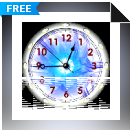 7art Radioactive Clock © 7art-screensavers.com