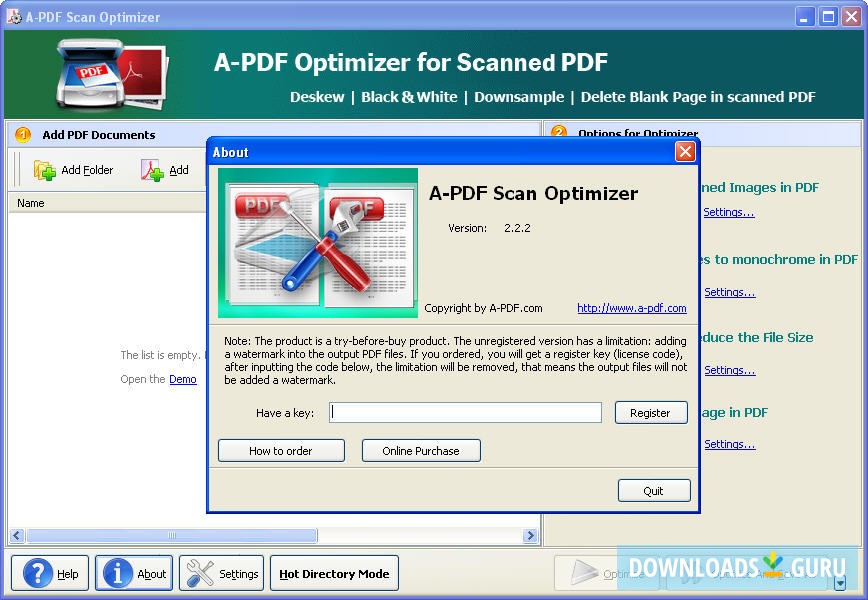 download the new version Optimizer 15.4