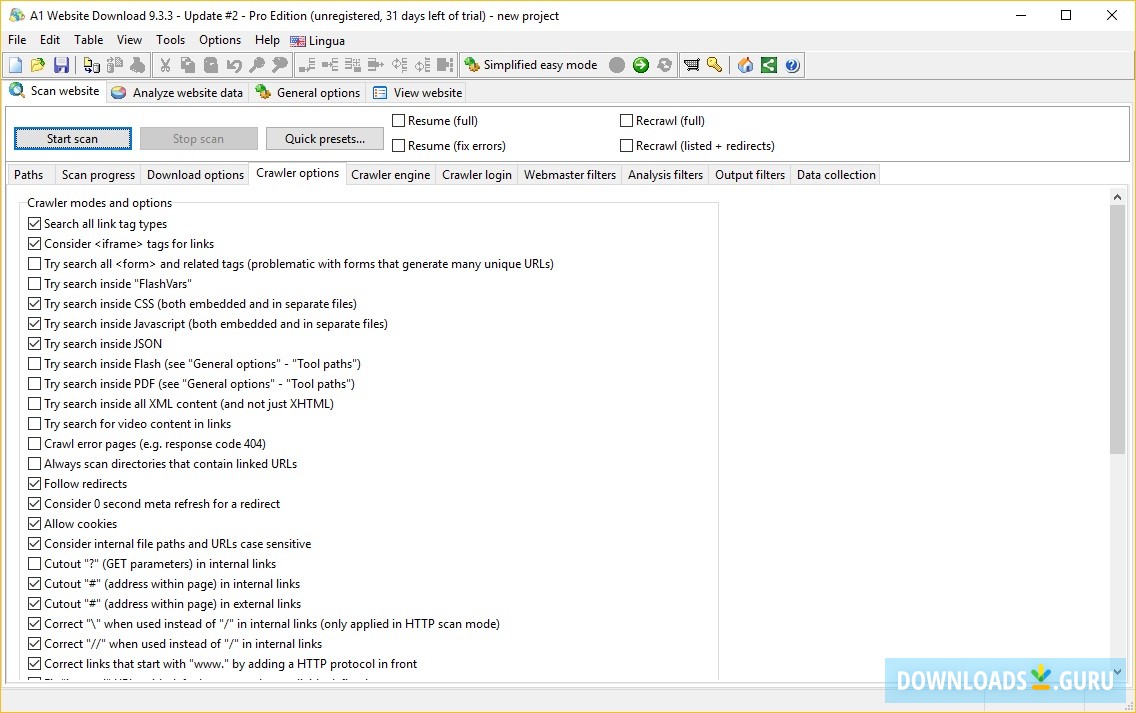 microsys a1 website scraper