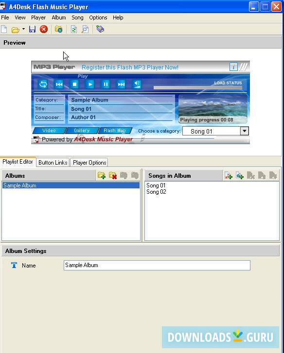 A4Desk Flash Music Player