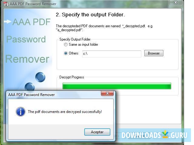 AAA PDF Password Remover