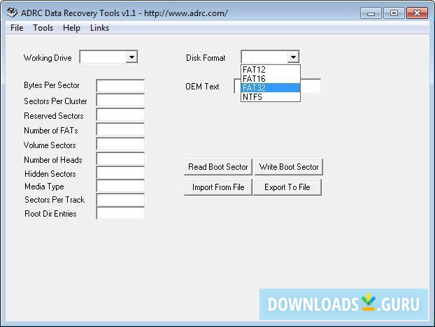 ADRC Data Recovery Tools