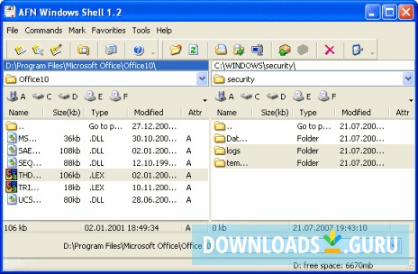 AFN Windows Shell