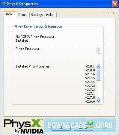 Ageia physx driver что это