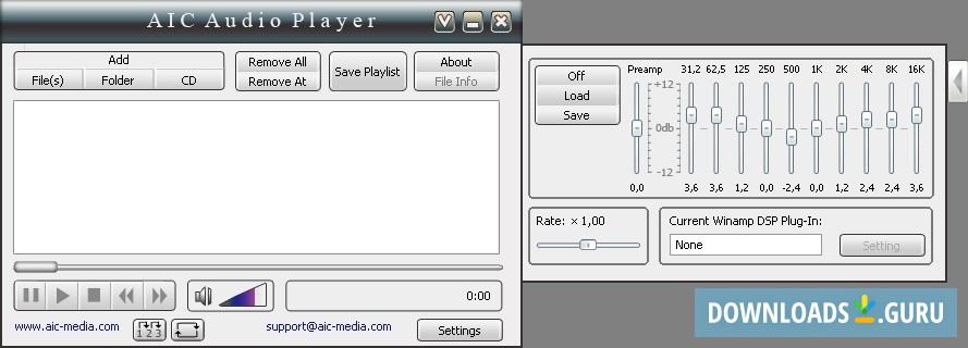 AIC Audio Player