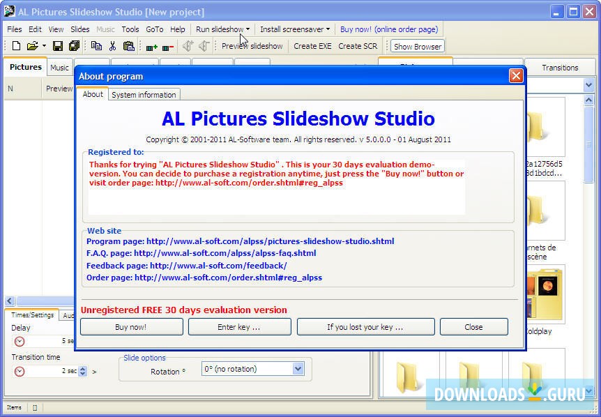 AL Pictures Slideshow Studio