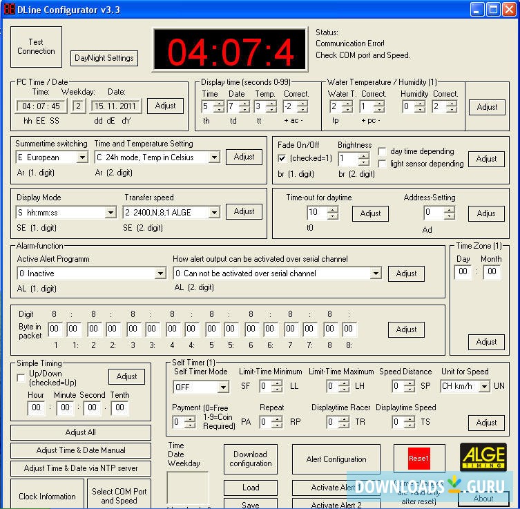 ALGE-TIMING D-Line Configurator