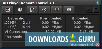 Connection statistics window