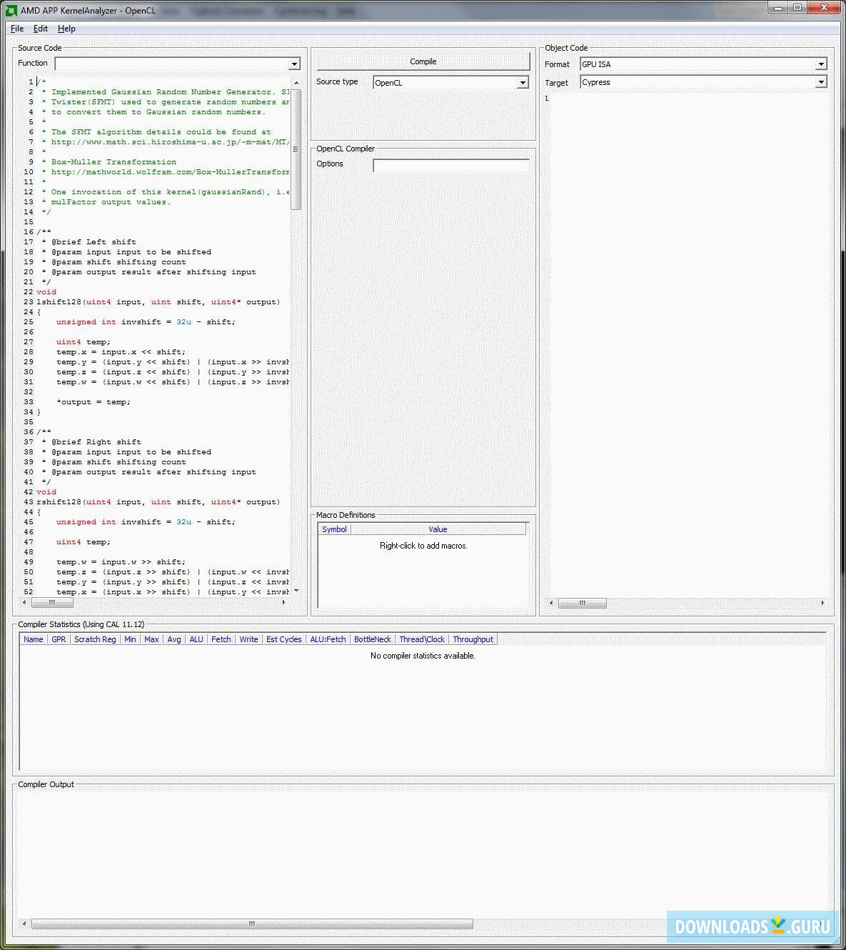 AMD APP KernelAnalyzer