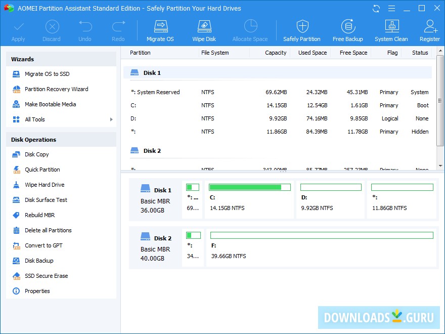 AOMEI Partition Assistant Standard