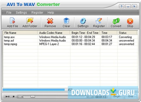 AVI To WAV Converter