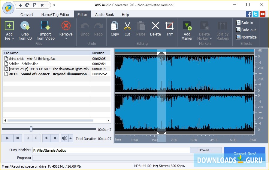 AVS Audio Editor 10.4.2.571 instal the last version for windows