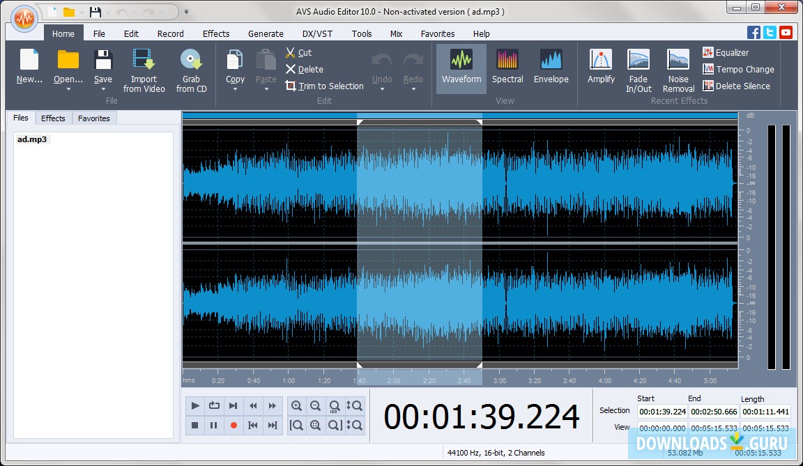 AVS Audio Editor 10.4.2.571 download the new for windows