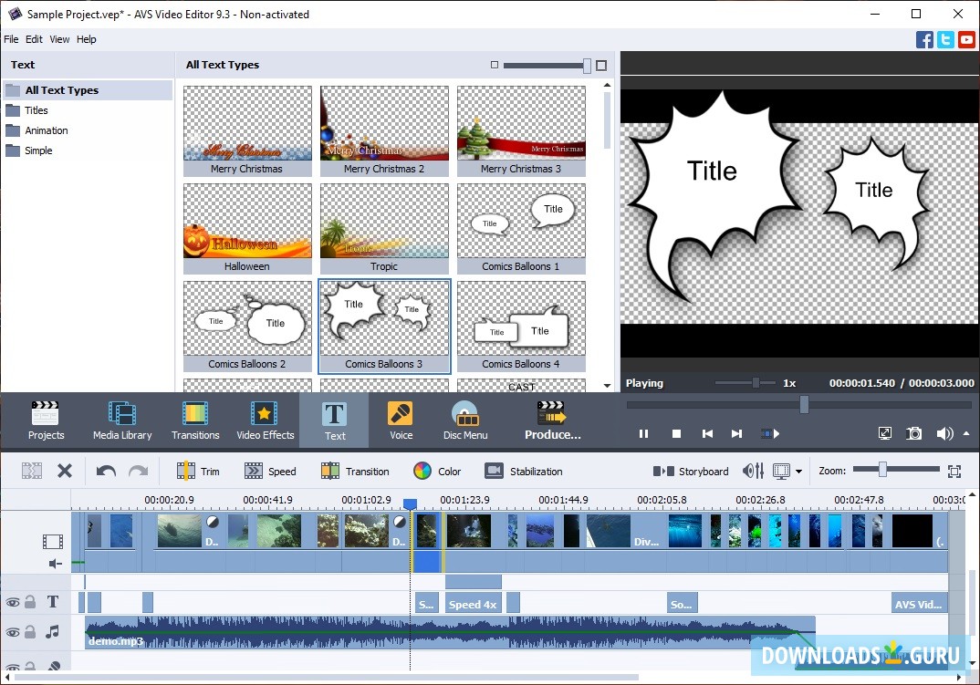 get more avs video editor text animation