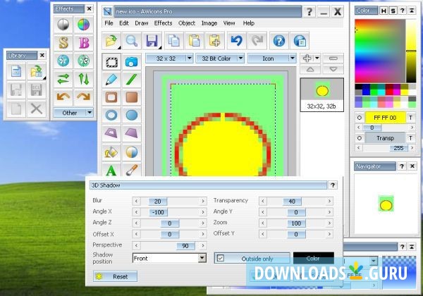 Applying 3D Shadow Effect