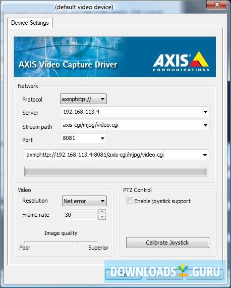 AXIS Video Capture Driver