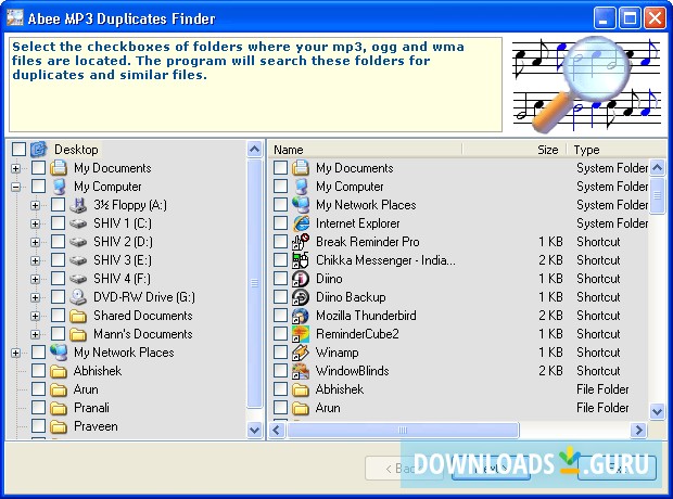 Abee MP3 Duplicates Finder