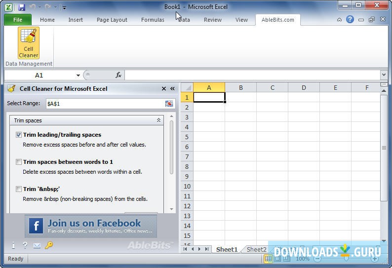 AbleBits Cell Cleaner for Microsoft Excel