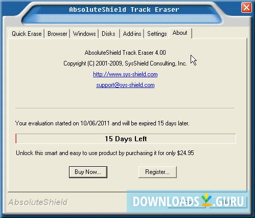 AbsoluteShield Track Eraser