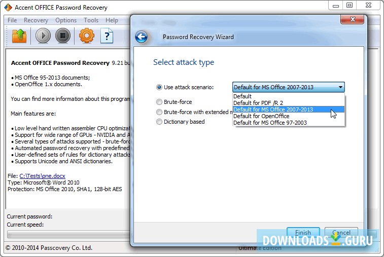 Accent OFFICE Password Recovery