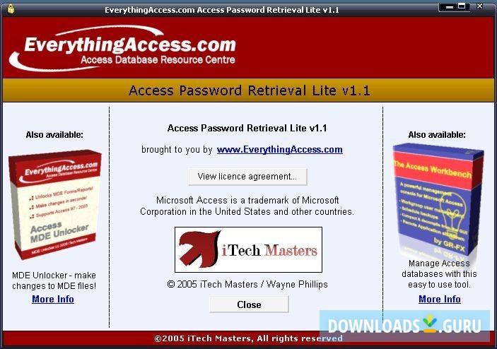 Access Password Retrieval Lite