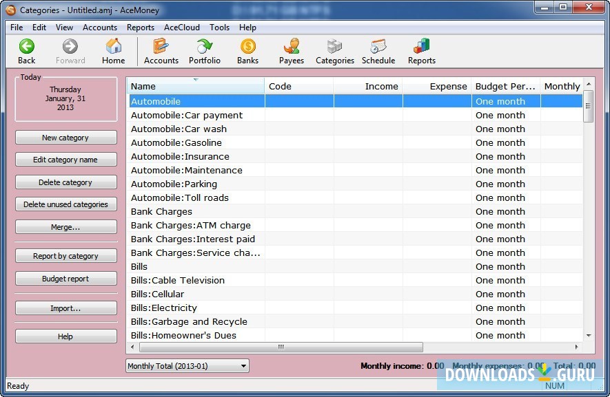 Expenses Categories