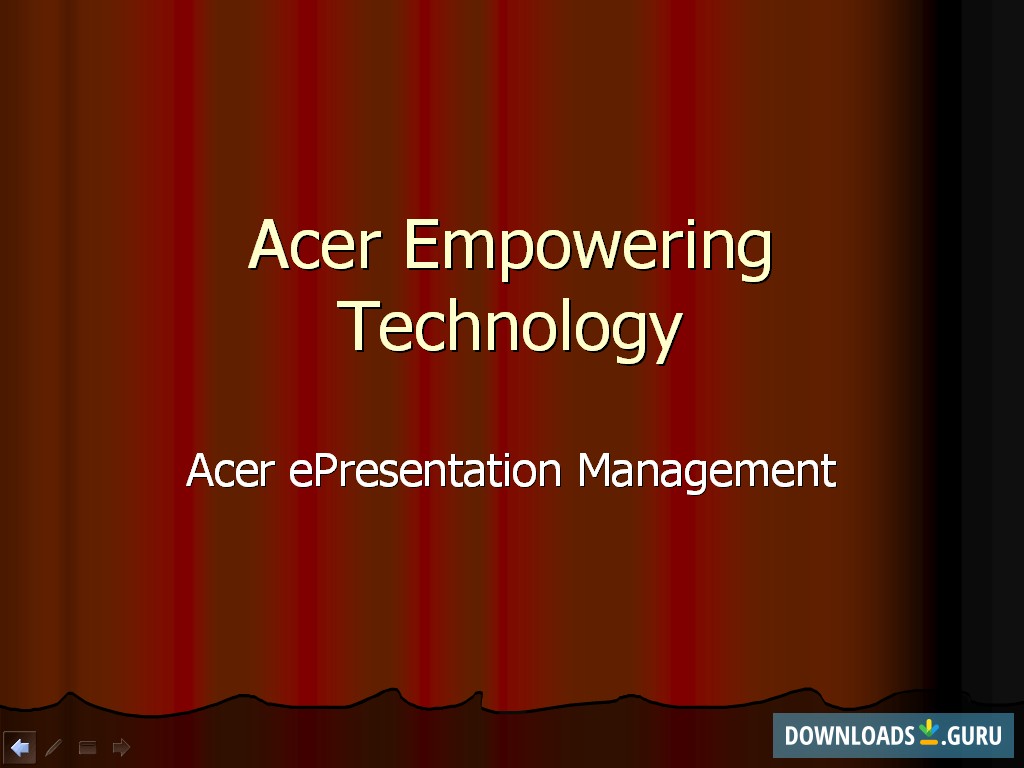 ePresentation in progress slide