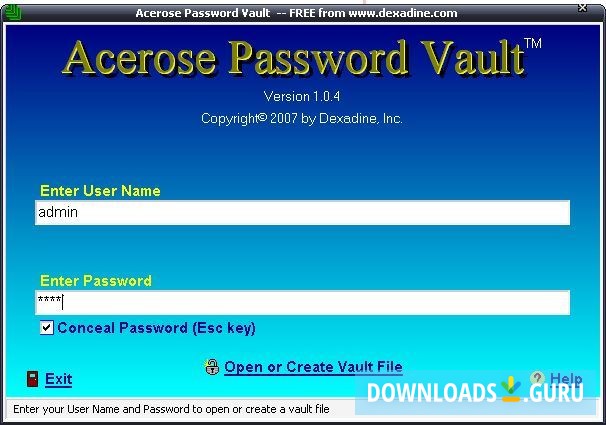Acerose Password Vault