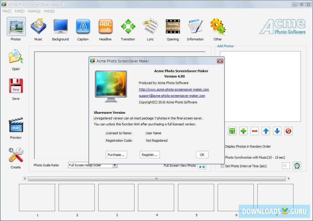 Acme Photo ScreenSaver Maker