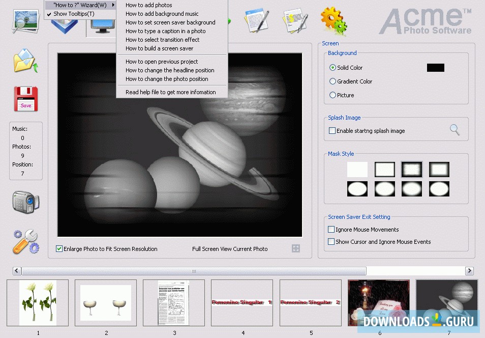 Wizard style tutorial