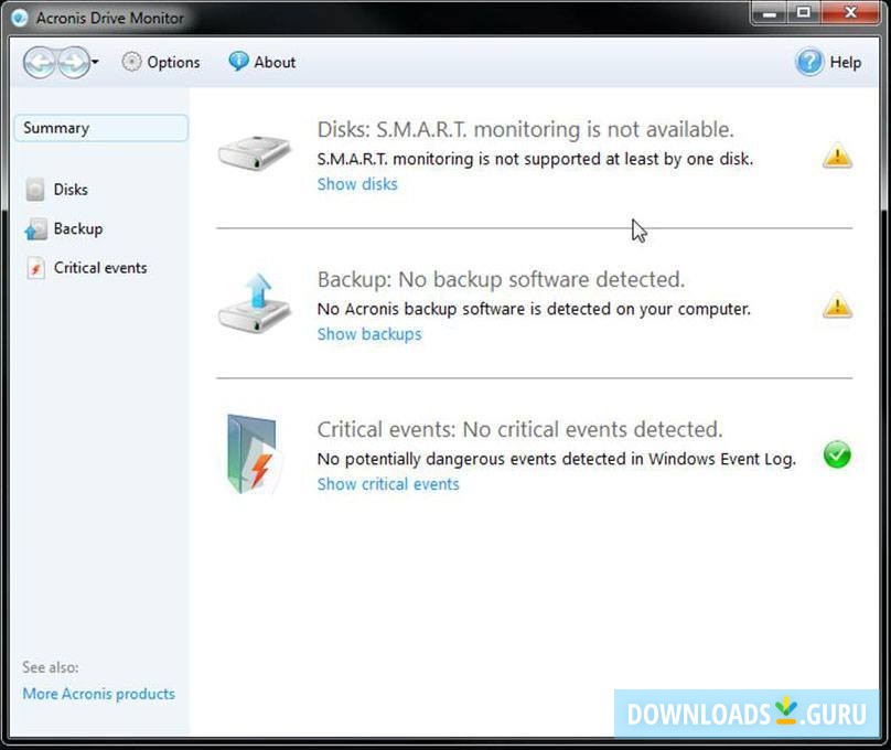 Acronis Drive Monitor