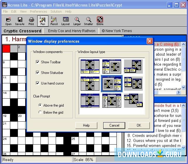 Display preferences