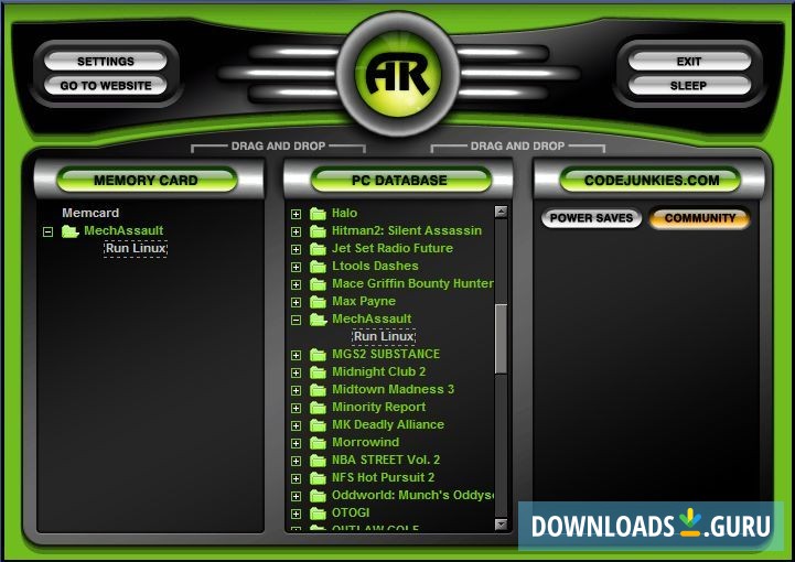download action replay max evo 3.32 iso