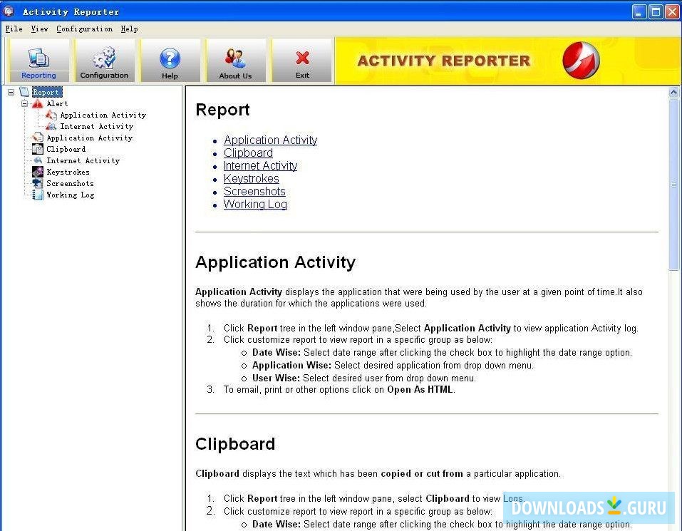 Activity Reporter