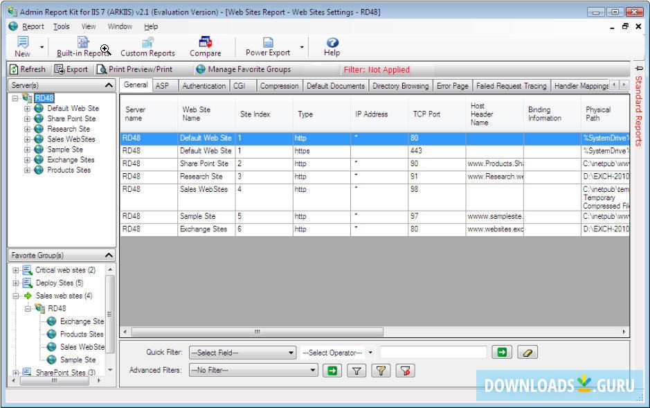 Admin Report Kit for IIS 7