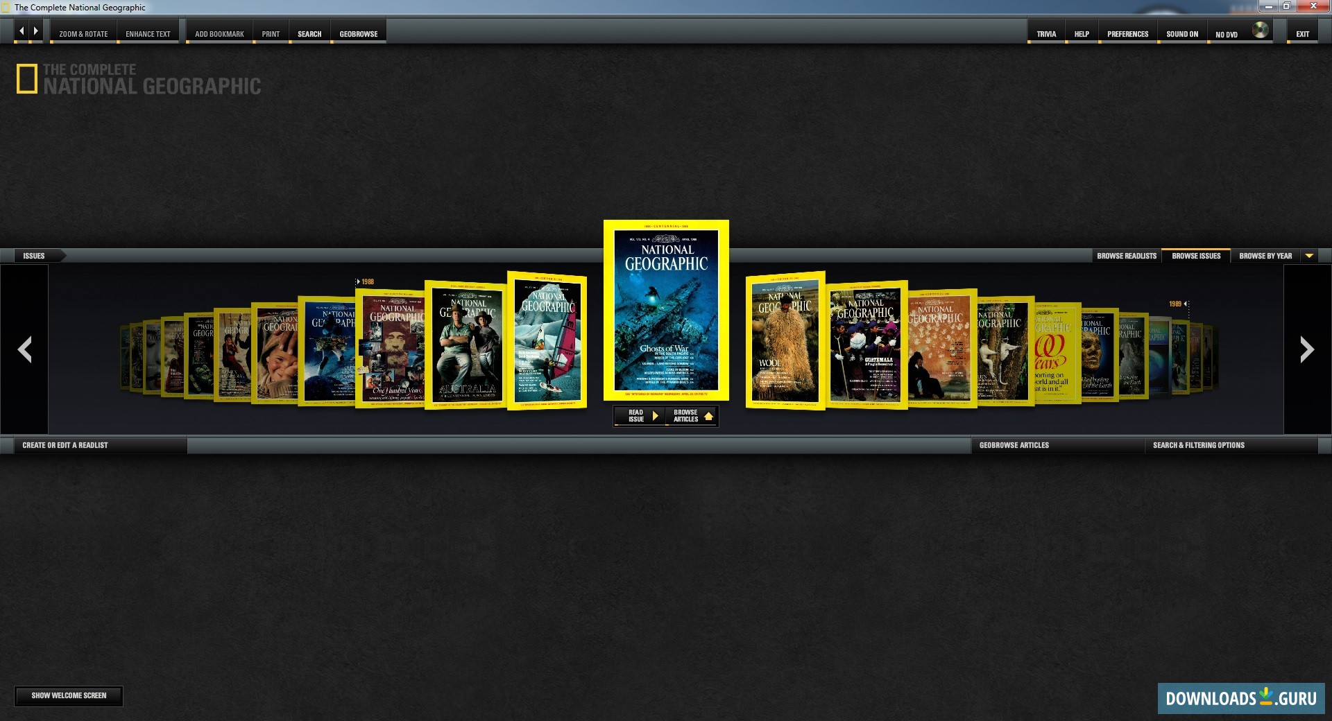 National Geographic Magazine Running on Adobe AIR